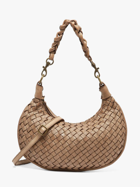Cross Body Tas Dewashed Leder Milano Beige dewashed DE26063