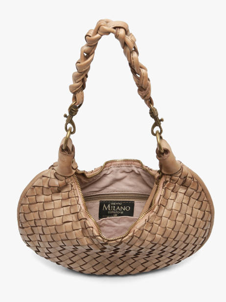 Cross Body Tas Dewashed Leder Milano Beige dewashed DE26063 ander zicht 2