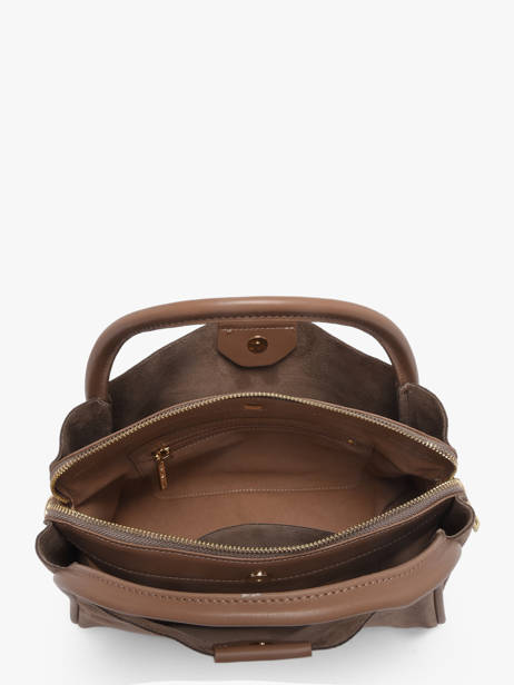 Handtas Suede Ida Leder Lancaster Beige suede ida 101 ander zicht 3