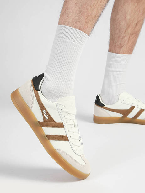 Sneakers Uit Leder Gola Wit men CMB744AW ander zicht 1