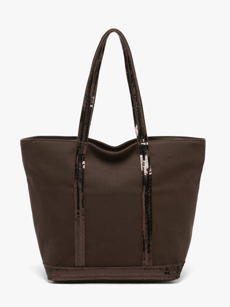 Sac Port� Main Cabas Coton Vanessa bruno Marron cabas 1V40378