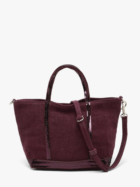 Cross Body Tas Baby Cabas Linnen Vanessa bruno Violet cabas lin 31V40410 ander zicht 5