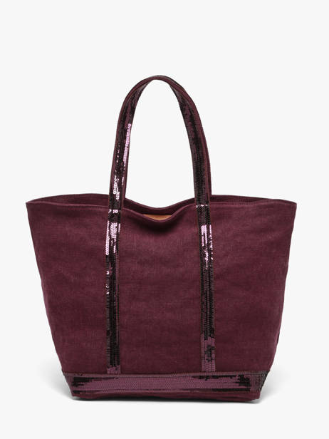 Handtas Met Rits M Le Cabas Linnen Pailletten Vanessa bruno Violet cabas lin 31V40378