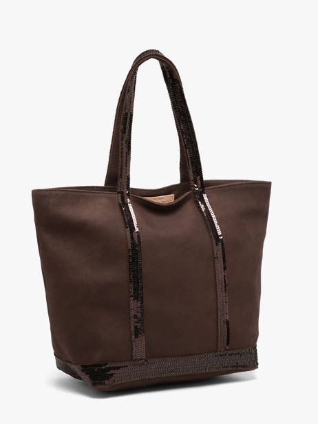 Handtas Cabas Cuir Leder Vanessa bruno Bruin cabas cuir 8V40378 ander zicht 1