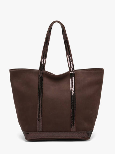 Handtas Cabas Cuir Leder Vanessa bruno Bruin cabas cuir 8V40378 ander zicht 4