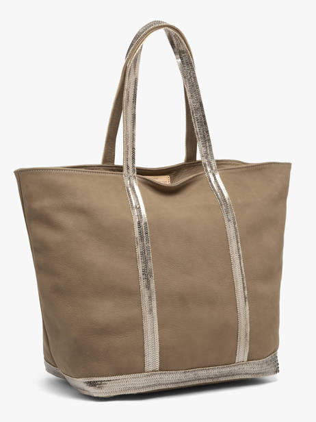 Schoudertas Cabas Cuir Leder Vanessa bruno Beige cabas cuir 8V40409 ander zicht 1