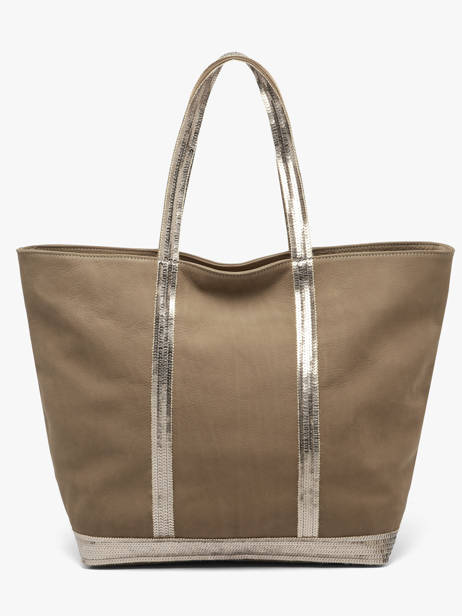 Schoudertas Cabas Cuir Leder Vanessa bruno Beige cabas cuir 8V40409 ander zicht 4