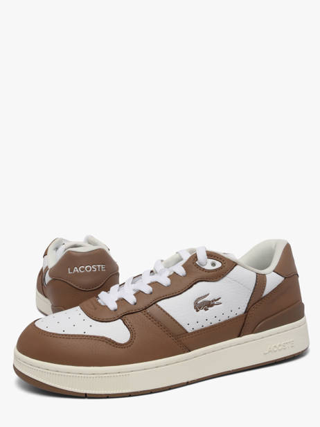 Sneakers Uit Leder Lacoste Bruin men 2SMA0012 ander zicht 2