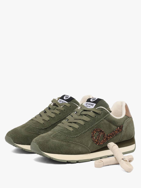Sneakers Uit Leder No name Groen women KNHRAQ04 ander zicht 1
