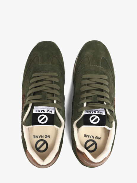 Sneakers Uit Leder No name Groen women KNHRAQ04 ander zicht 3