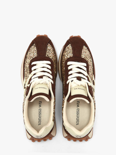Sneakers Vanessa wu Marron women BK2947CH vue secondaire 3