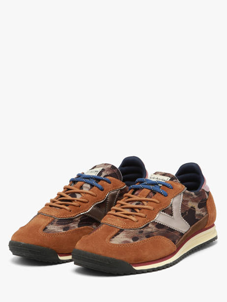 Sneakers Uit Leder Victoria Beige women 1158116 ander zicht 1