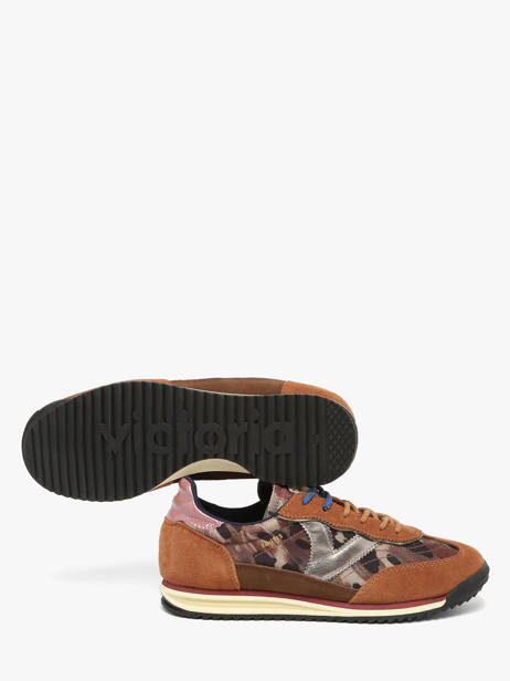 Sneakers Uit Leder Victoria Beige women 1158116 ander zicht 2