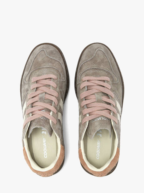Sneakers Uit Leder Coolway Grijs women 7603409 ander zicht 3
