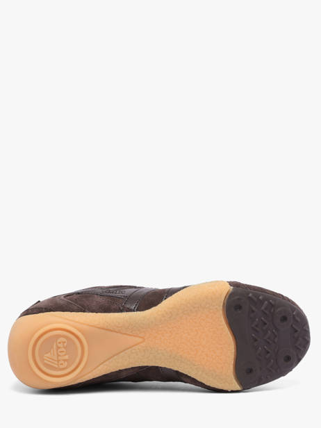 Sneakers En Cuir Gola Marron women CLB938DD vue secondaire 4