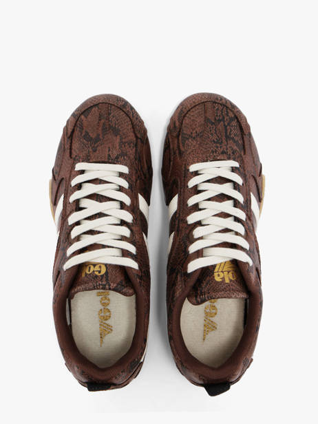 Sneakers Gola Marron women CLB939FW vue secondaire 3