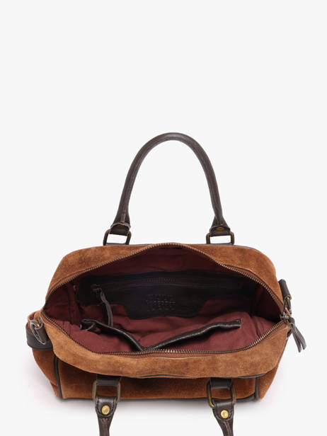 Sac Porté Main Vienne Cuir Basilic pepper Marron vienne BVIE03 vue secondaire 3