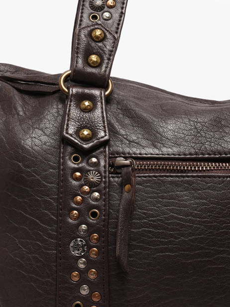 Sac Porté épaule Brooklyn Cuir Basilic pepper Marron brooklyn BBRO04 vue secondaire 2