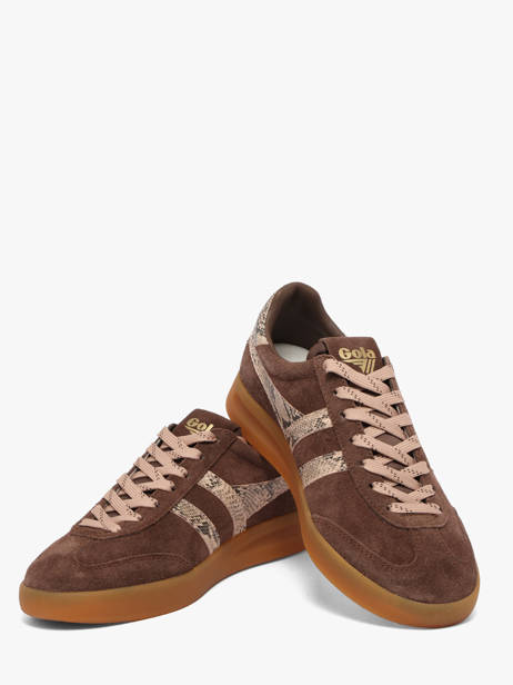Sneakers En Cuir Gola Marron women CLB919CL vue secondaire 2