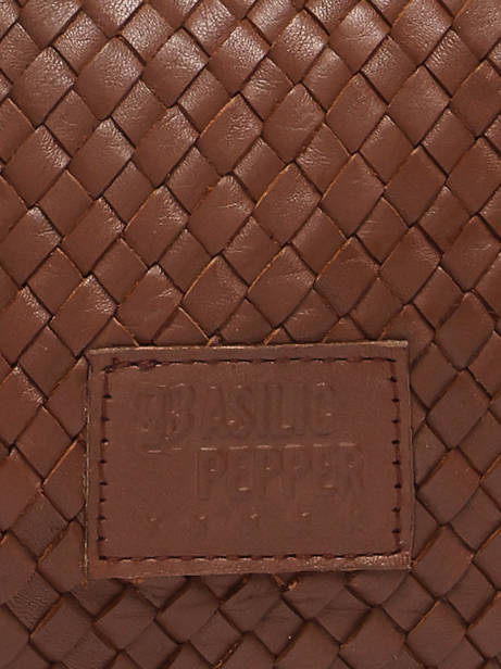 Cross Body Tas Lisbonne Leder Basilic pepper Bruin lisbonne BLIS01 ander zicht 3