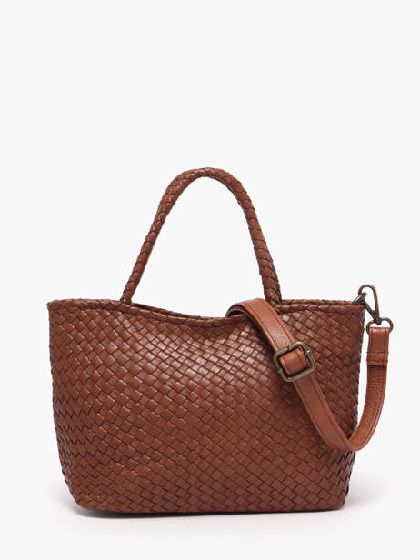 Cross Body Tas Lisbonne Leder Basilic pepper Bruin lisbonne BLIS01 ander zicht 5