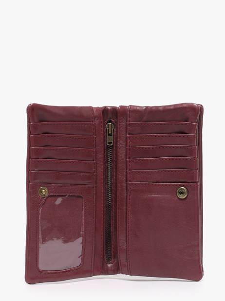 Portefeuille Cow Cuir Basilic pepper Rouge cow BCOW96 vue secondaire 1