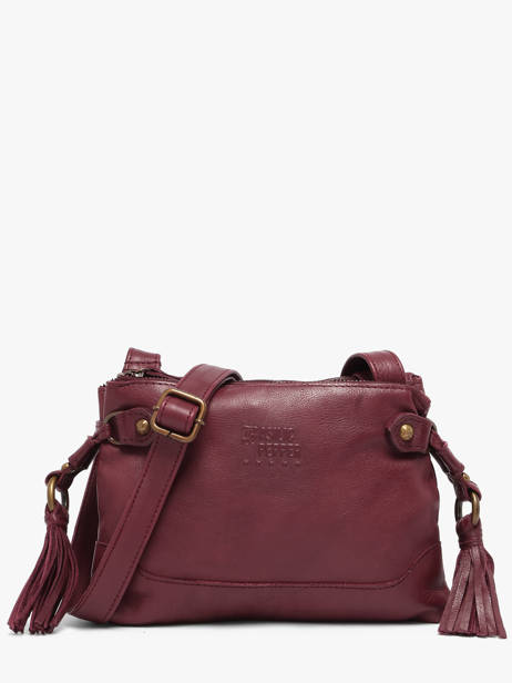 Cross Body Tas Cow Leder Basilic pepper Rood cow BCOW82