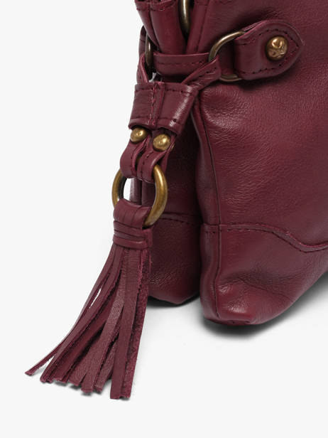 Cross Body Tas Cow Leder Basilic pepper Rood cow BCOW82 ander zicht 2