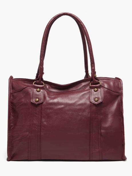Sac Shopping A4 Cow Cuir Basilic pepper Rouge cow BCOW31 vue secondaire 4