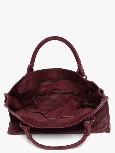 Handtas Cow Leder Basilic pepper Rood cow BCOW22 ander zicht 4
