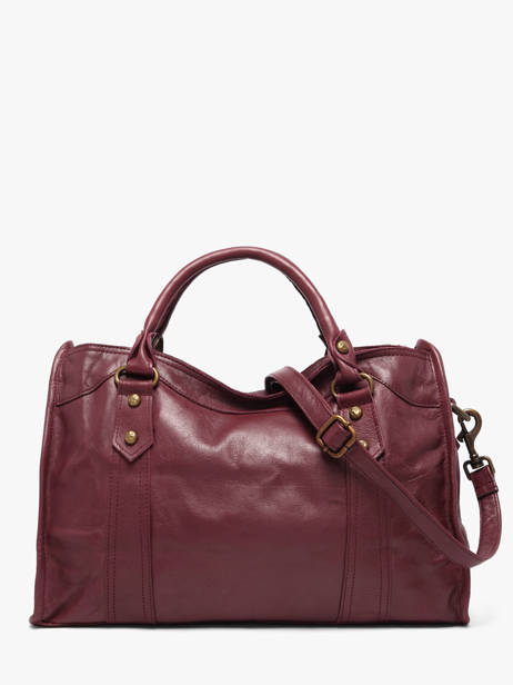 Handtas Cow Leder Basilic pepper Rood cow BCOW22 ander zicht 5
