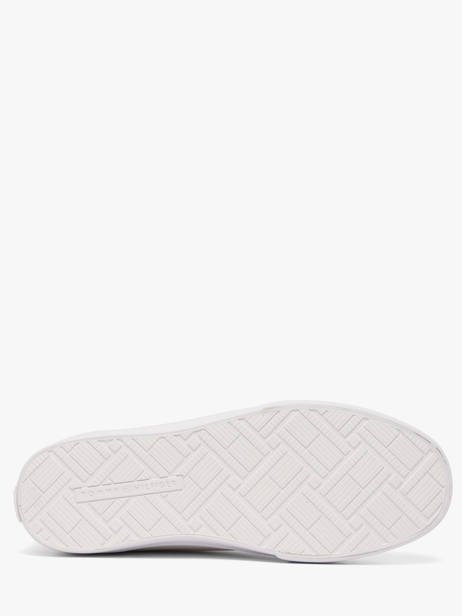 Sneakers Uit Leder Tommy hilfiger Wit women 9391YBL ander zicht 5