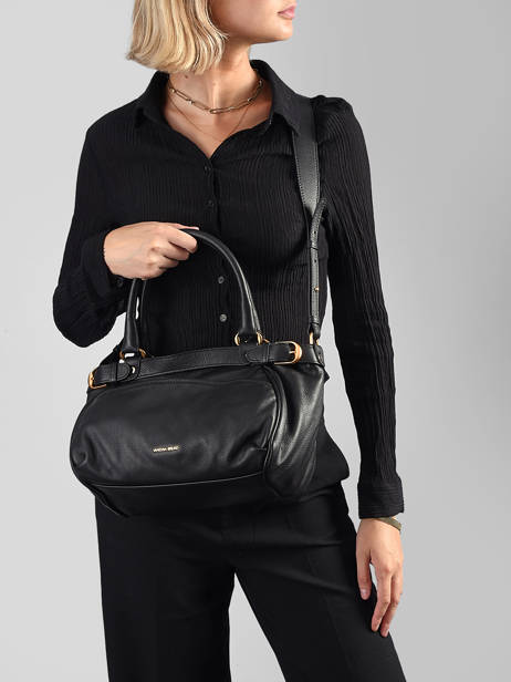 Petit Sac Lune En Cuir Vanessa bruno Noir lune 11V40920 vue secondaire 1