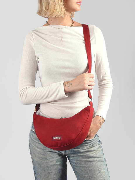 Cross Body Tas Andrea Katoen Hindbag Rood best seller ANDREA ander zicht 1