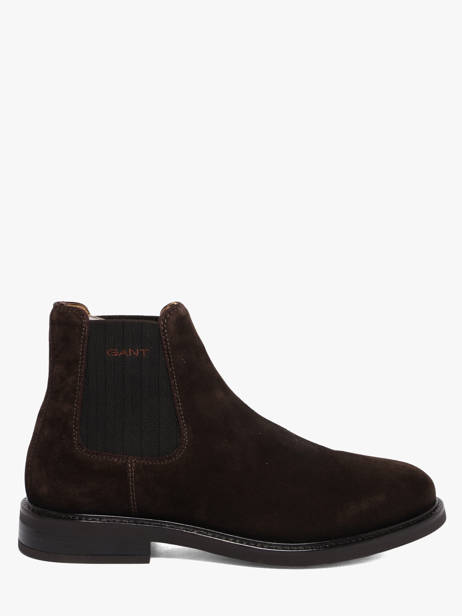 Chelsea Boots En Cuir Gant Marron men 33653464
