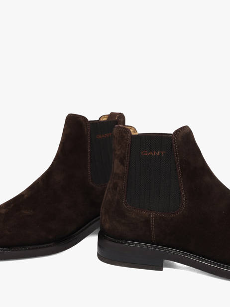 Chelsea Boots En Cuir Gant Marron men 33653464 vue secondaire 2