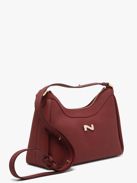 Sac Porté épaule Maia Cuir Nathan baume Rouge nymphea 6 vue secondaire 1