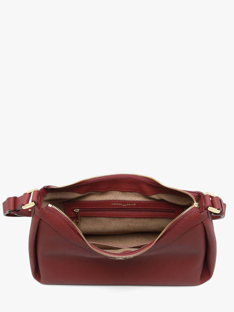 Sac Porté épaule Maia Cuir Nathan baume Rouge nymphea 6 vue secondaire 3