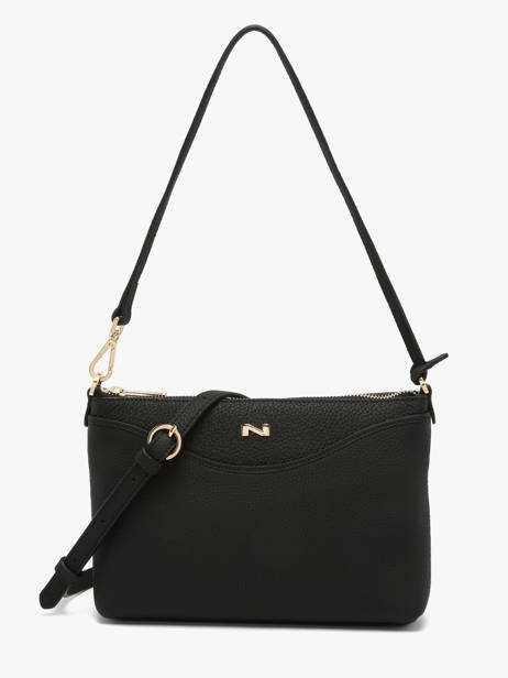 Cross Body Tas Ingrid Leder Nathan baume Zwart riviera 1