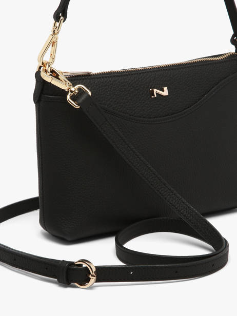Cross Body Tas Ingrid Leder Nathan baume Zwart riviera 1 ander zicht 2