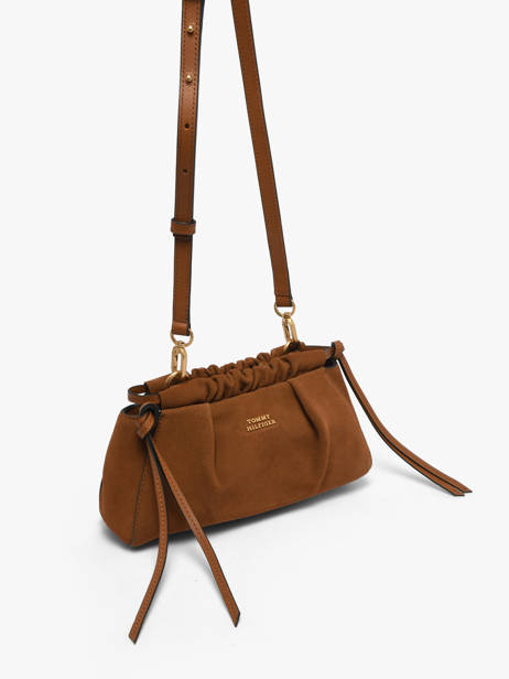 Cross Body Tas Th Soft Leder Tommy hilfiger Bruin th soft AW19010 ander zicht 1