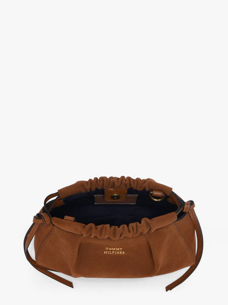 Cross Body Tas Th Soft Leder Tommy hilfiger Bruin th soft AW19010 ander zicht 2