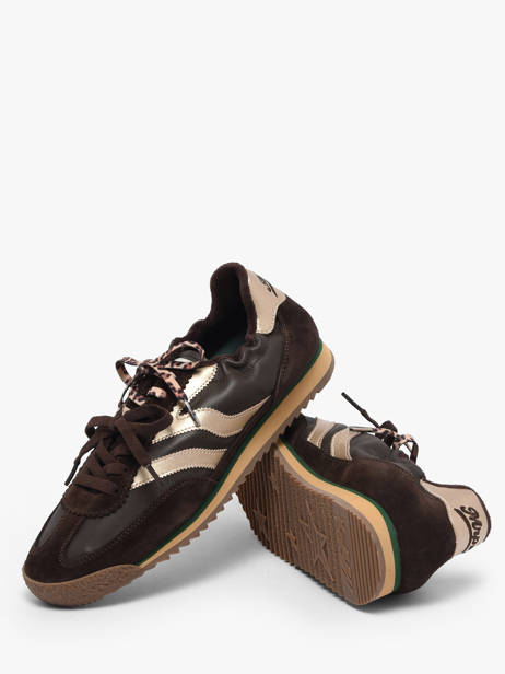 Sneakers Uit Leder Mrp star Bruin women 21 ander zicht 2