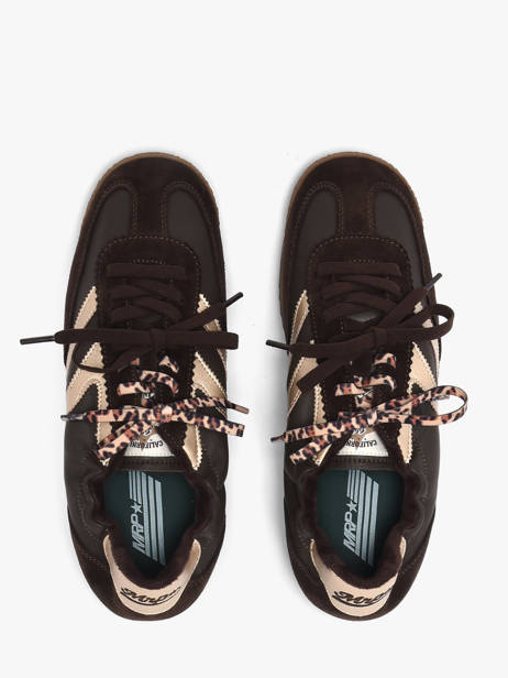 Sneakers Uit Leder Mrp star Bruin women 21 ander zicht 3