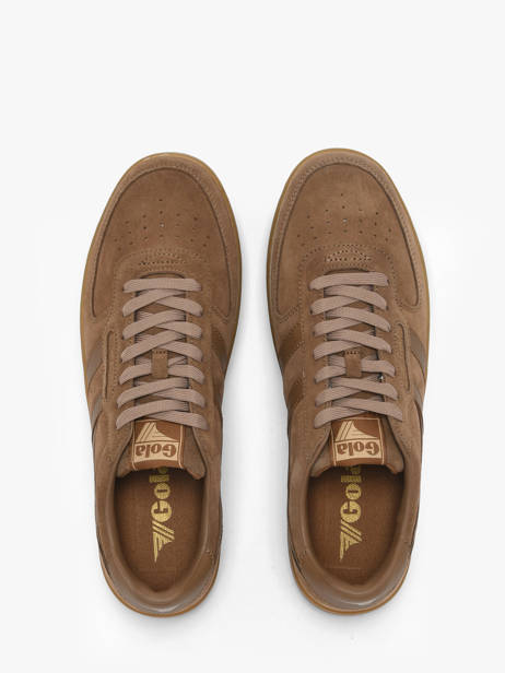Sneakers Uit Leder Gola Bruin men CMB571CF ander zicht 3