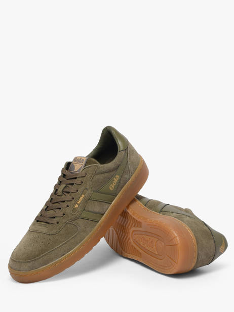Sneakers Uit Leder Gola Groen men CMB571LN ander zicht 2