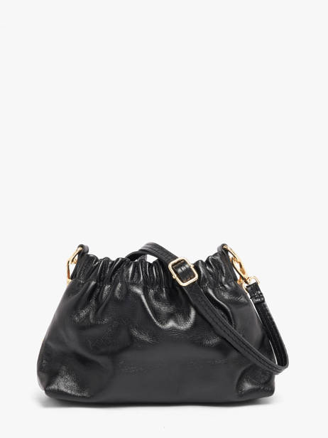 Sac Bandoulière Shiny Sauvage Cuir Milano Noir shiny sauvage SS26062 vue secondaire 3