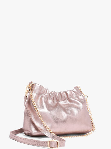 Cross Body Tas Nine Leder Milano Roze nine NI26062 ander zicht 1
