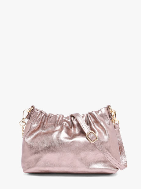 Cross Body Tas Nine Leder Milano Roze nine NI26062 ander zicht 3