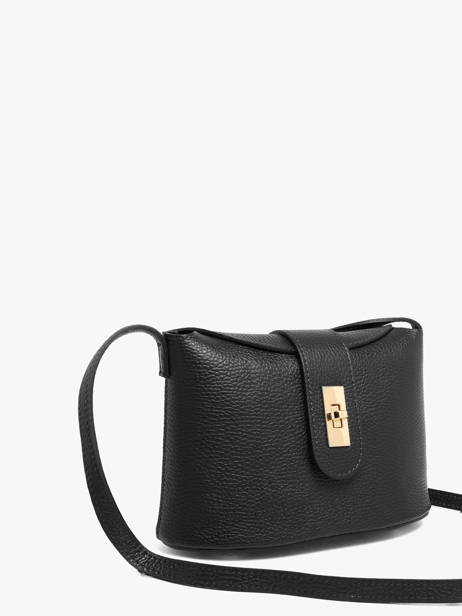 Cross Body Tas Caviar Milano Zwart caviar CA26065 ander zicht 1